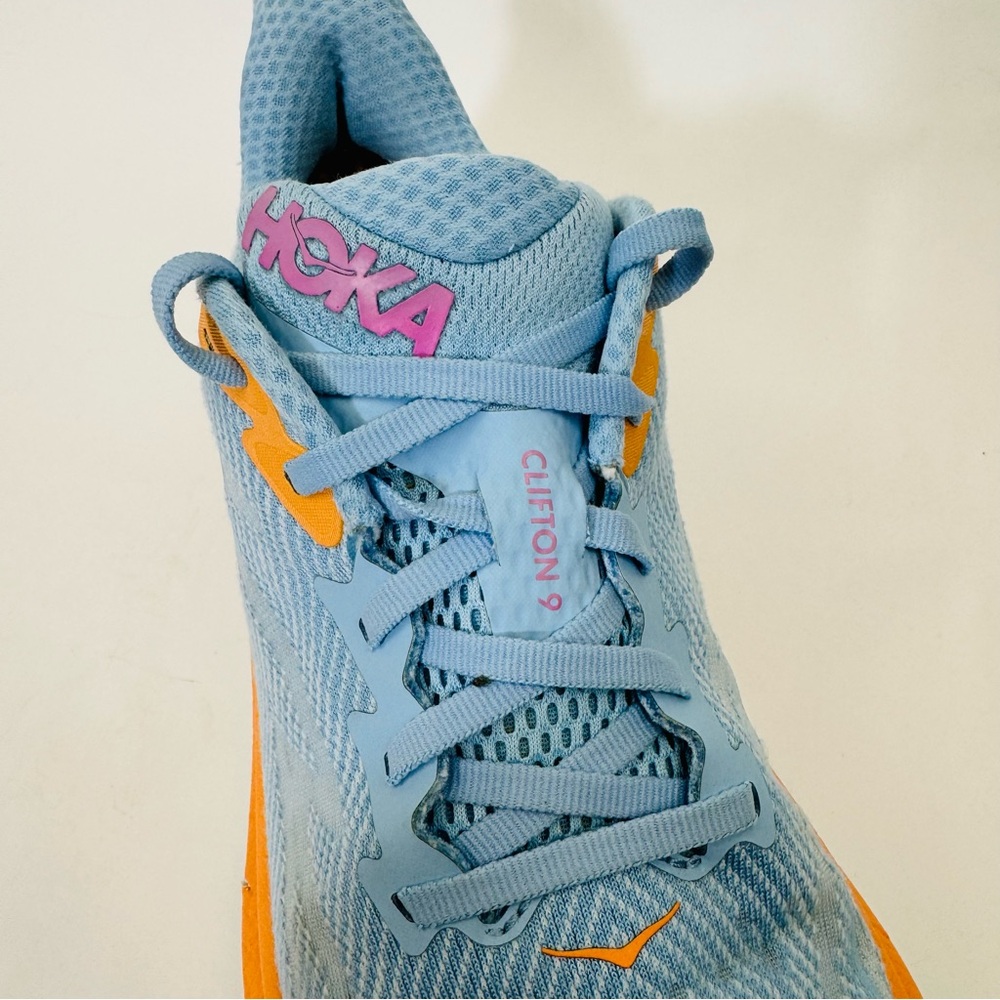 Hoka Clifton 9 Color Airy Blue/Ice Water. SZ 9.5 - Picture 7 of 10